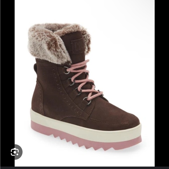 Cougar Vanetta Faux Fur Trim Waterproof Boot - Picture 1 of 5